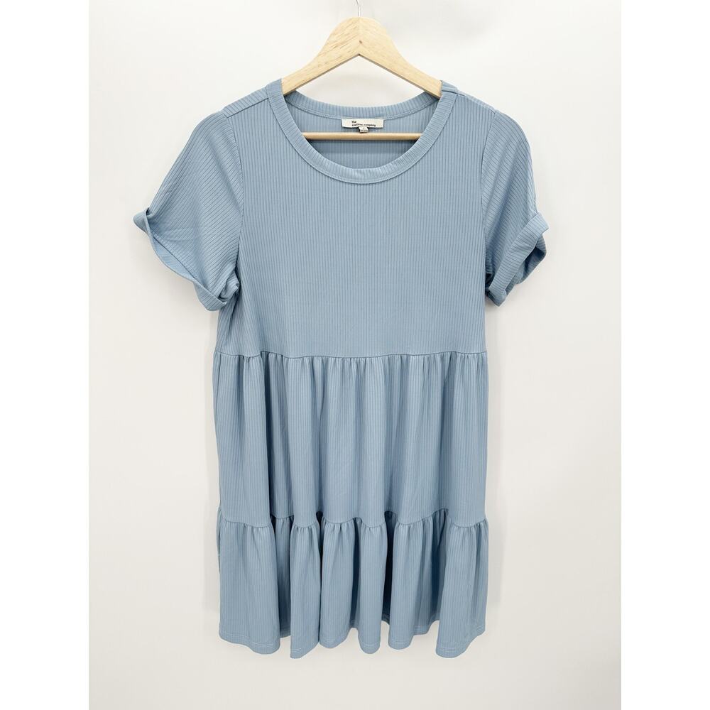 The Clothing‎ Company Blue Babydoll Tunic Mini Dress Women's Size Small S